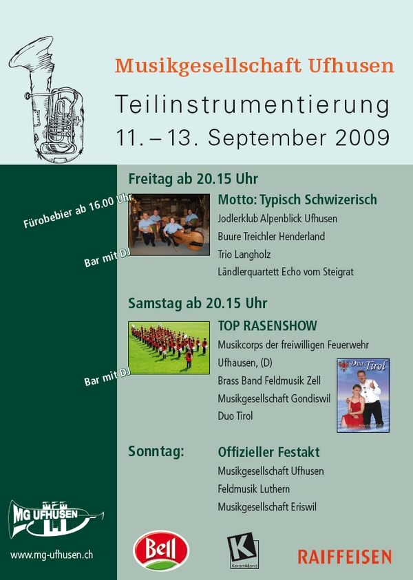 Flyer Teilinstrumentierung 2009